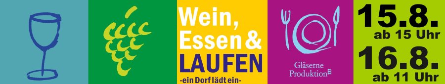 Wein, Essen und Laufen